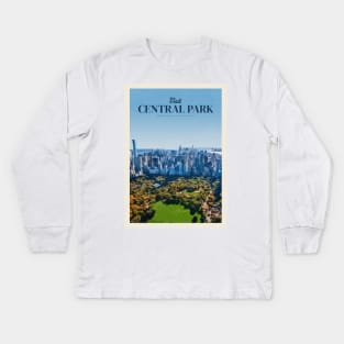 Visit Central Park Kids Long Sleeve T-Shirt